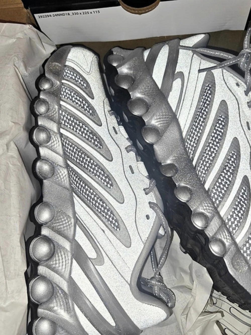 Nike Air Max Dn8 QS Metallic Silver Gray Sneakers US 9